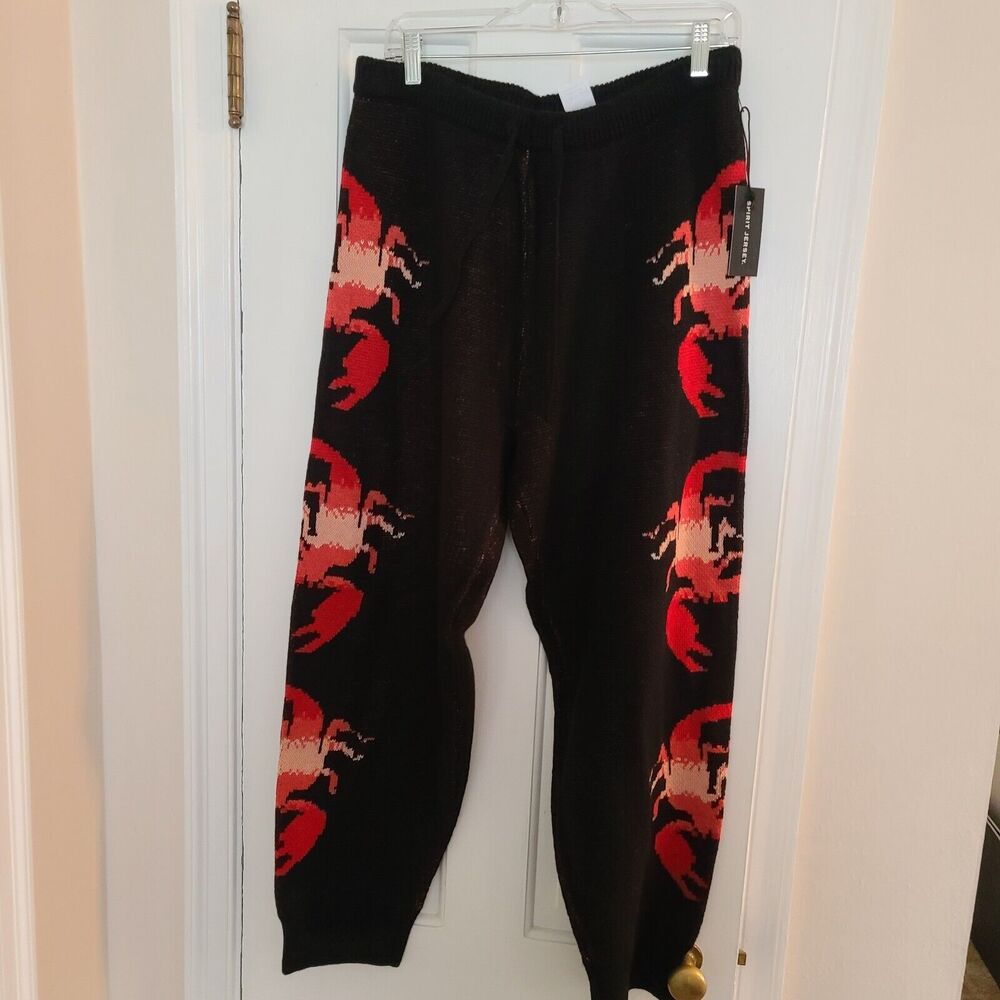 Unisex Spirit Jersey Knit Scorpion Joggers Size XL NWT Oversized